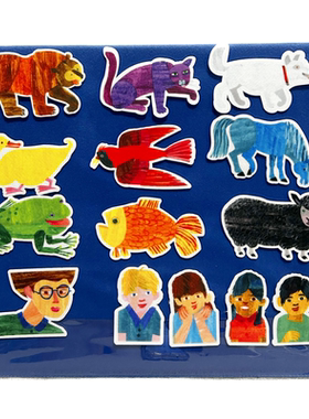 棕熊你在看什么brown bear what do you see绘本故事教具毛毡布贴