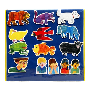 you 棕熊你在看什么brown what see绘本故事教具毛毡布贴 bear