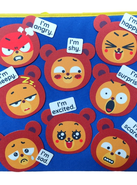 儿童情绪认知教学教具Feeling & emotion主题教学学具