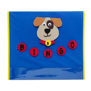 宾果Bingo英语儿童韵文歌谣毛毡布歌曲教学教具felt games board