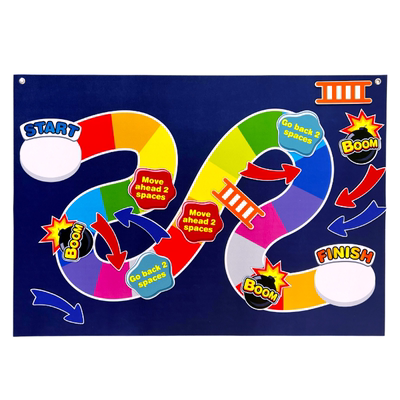 蛇形棋游戏毛毡板snake and ladder board game课堂游戏教具