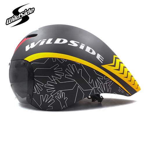 WILDSIDE 骑行头盔专业铁人三项男女TT公路自行车风镜头盔DRONE