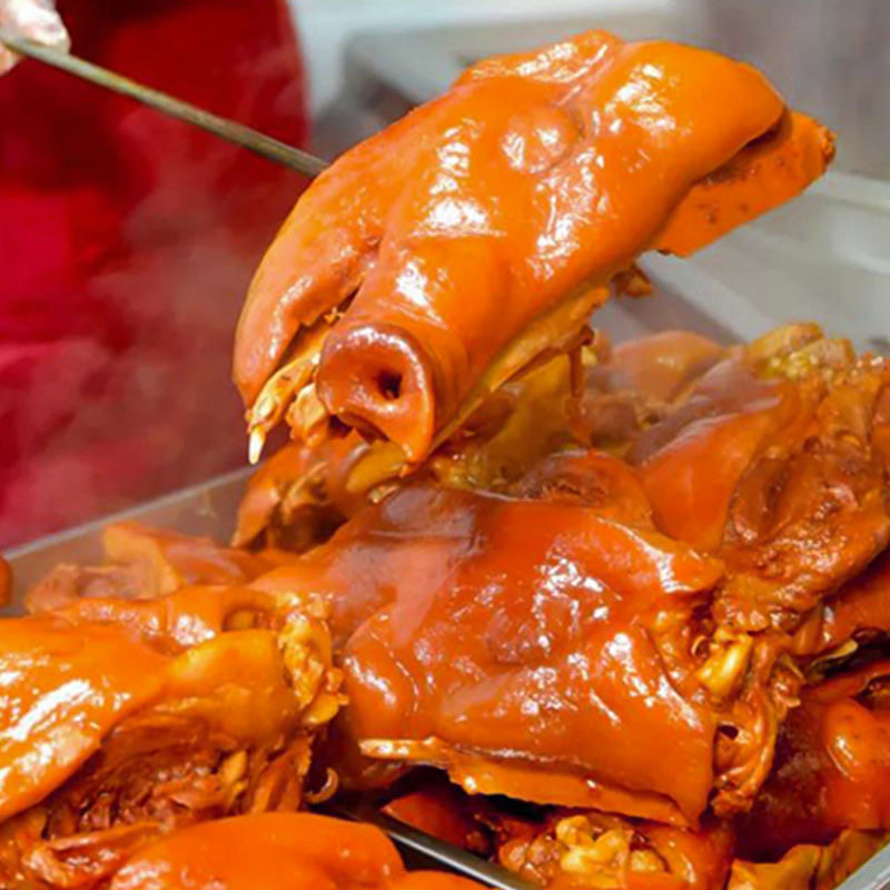 1000g精品五香猪头肉无汤猪脸猪拱嘴下酒菜卤味熟食真空包装小吃