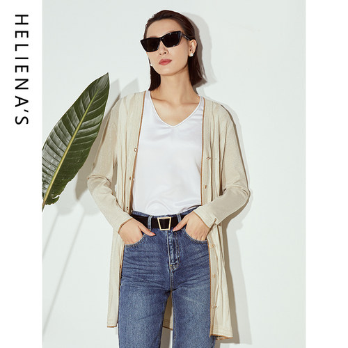 海兰丝简约时尚气质开衫
