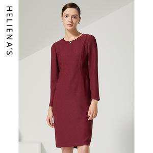 海兰丝连衣裙 气质复古小香风显瘦秋季连衣裙2024年新款连衣裙