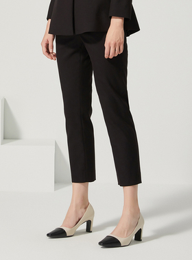 海兰丝裤子气质高腰直筒休闲长裤2024年冬季新款西裤女 H223SL05