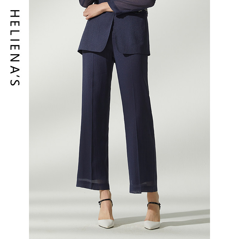 海兰丝奢睿女装商场同款西装裤直筒休闲裤子S222SL15,女装/女士精品,休闲裤,淘宝优惠券,粉丝福利购,淘宝优惠卷