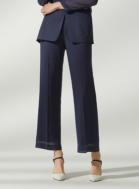 海兰丝奢睿女装商场同款西装裤直筒休闲裤子S222SL15