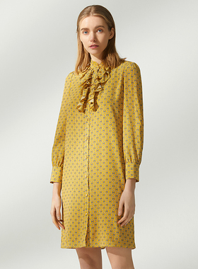 海兰丝奢睿女装连衣裙长袖连衣裙优雅气质商场同款S221OP08