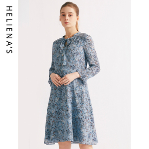 海兰丝桑蚕丝连衣裙 法式宴会礼服春夏新款优雅高级感连衣裙子