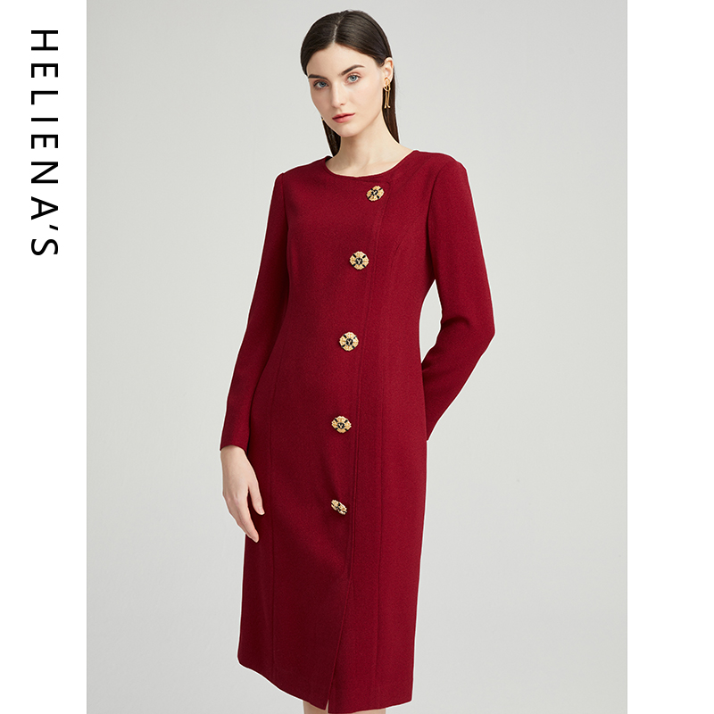 海兰丝奢睿 女装婚庆连衣裙 商场同款 春夏新品S2110P19连衣裙