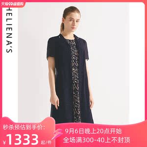海兰丝醋酸连衣裙 赫本风高级感小黑裙女2023夏新款连衣裙子