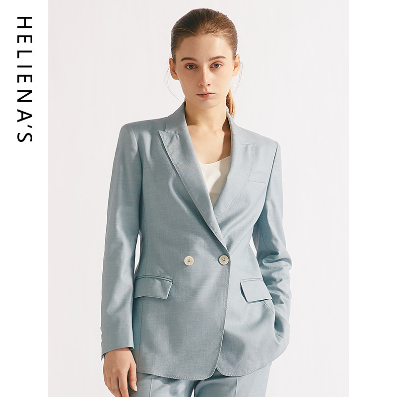 海兰丝西服 夏季新款经典简约气质西装外套女 通勤百搭西服