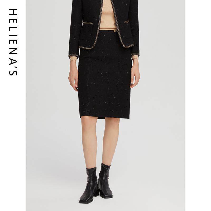 海兰丝商场同款秋季新款小香风优雅亮点短裙女士半身裙