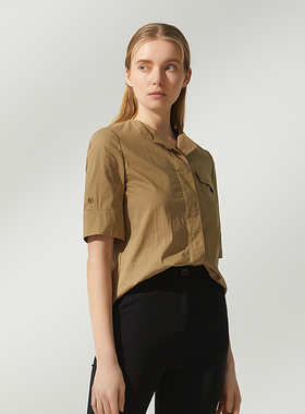 海兰丝奢睿女装 商场同款衬衫衬衫舒适透气纯色衬衫S222JK20