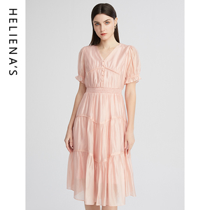 海兰丝连衣裙 原创设计感裙子宽松慵懒休闲中长裙