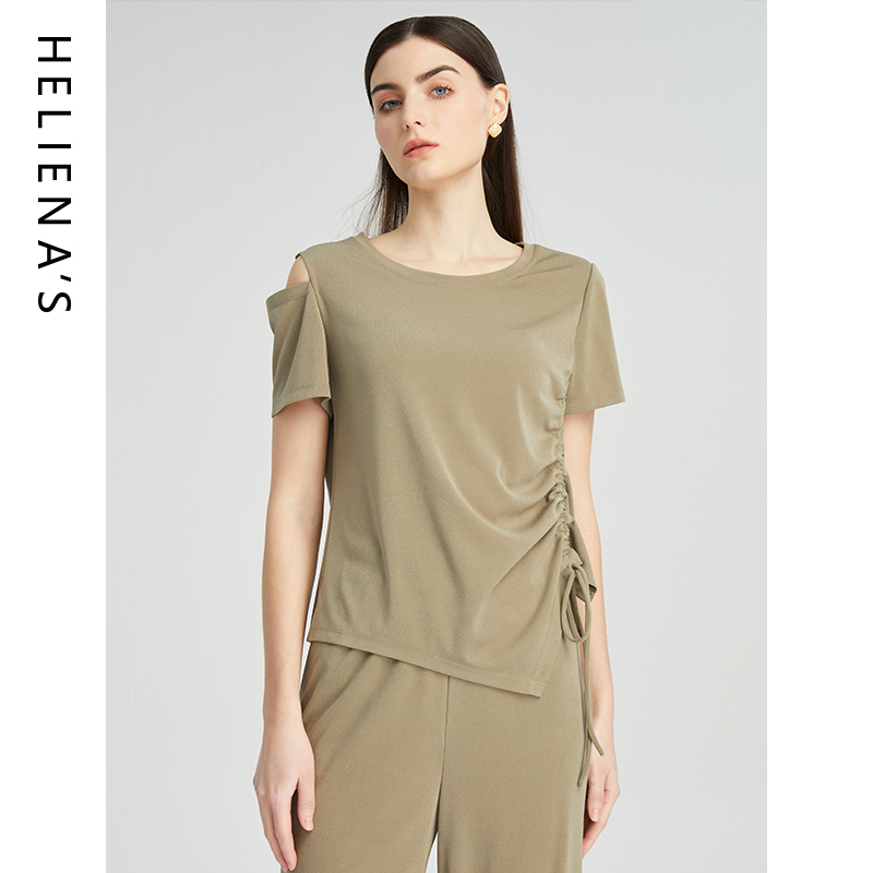 海兰丝商场同款小衫薄款小香风短袖外搭上衣2024年新款夏季套头衫