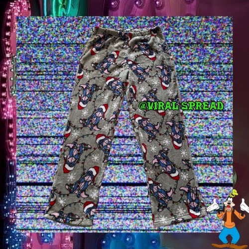 圣诞可爱珊瑚绒家居裤睡裤