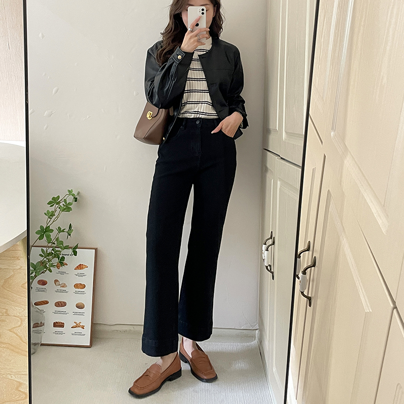 梨形身材~法式微喇叭牛仔裤