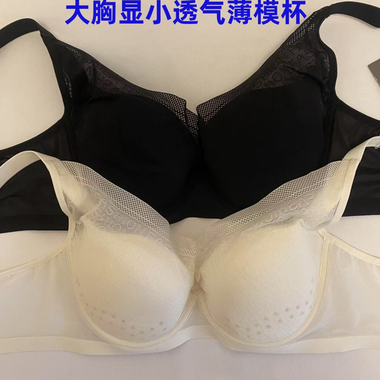 全罩杯大胸显小聚拢收副乳文胸