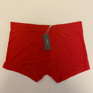 裤 娅茜内裤 平角短裤 大红桑蚕丝莫代尔男士 头G25A001P 男2025新款