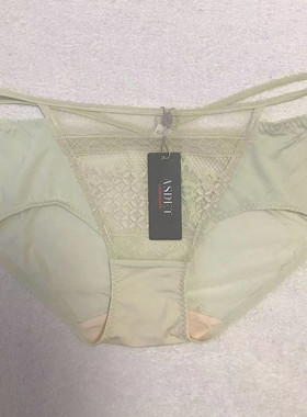 断码特价娅茜内裤女透明性感镂空蕾丝提臀中低腰平角222313