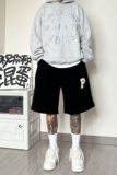 AK26*P48夏季男高街清爽穿搭沙滩裤宽松直筒五分运动短裤男潮流，男装休闲裤，电商A007-3