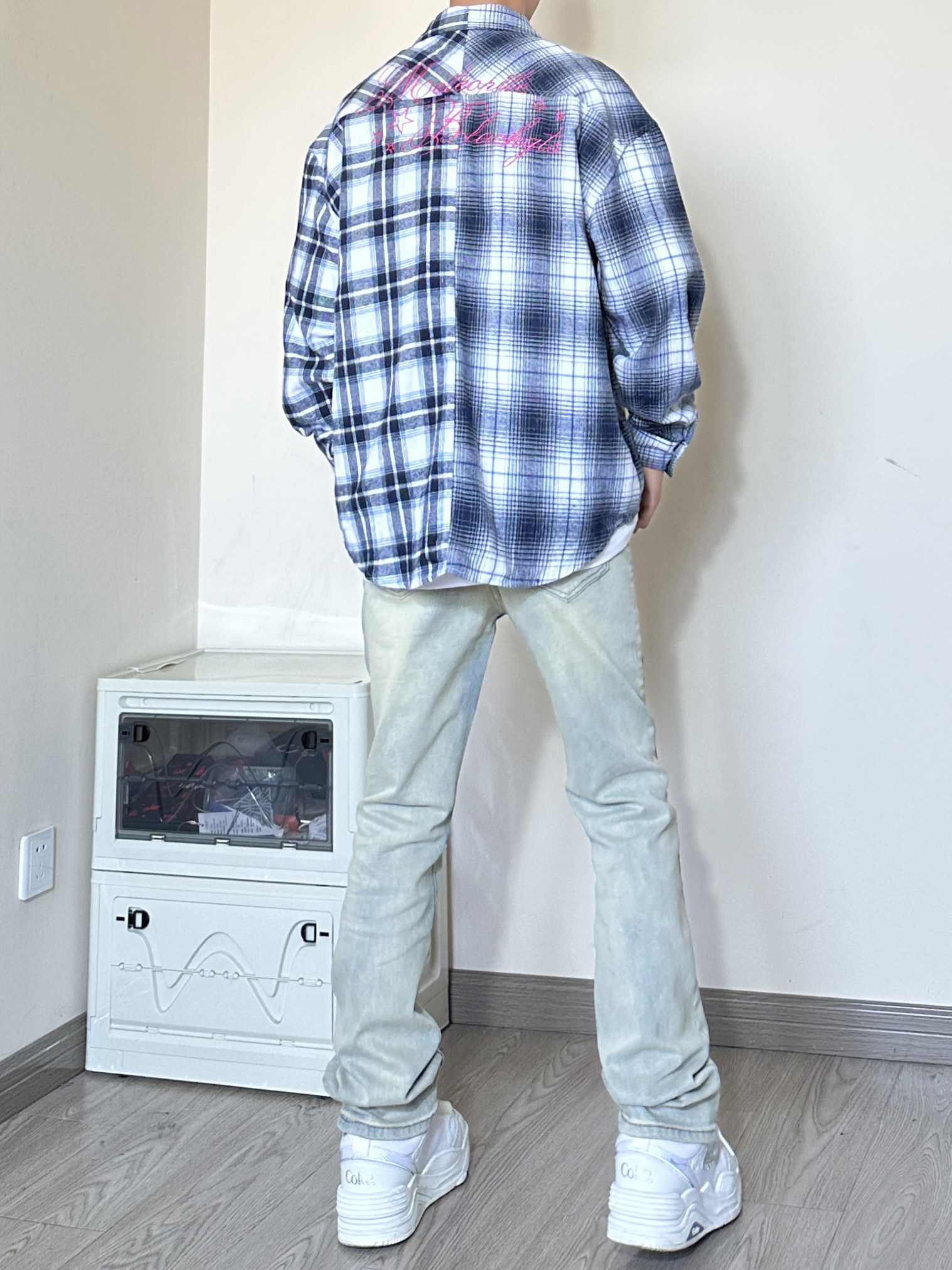 SS17*P65春夏四季款弹力高街美式修身直筒潮百搭休闲牛仔裤潮男,男装牛仔裤,电商A007-3