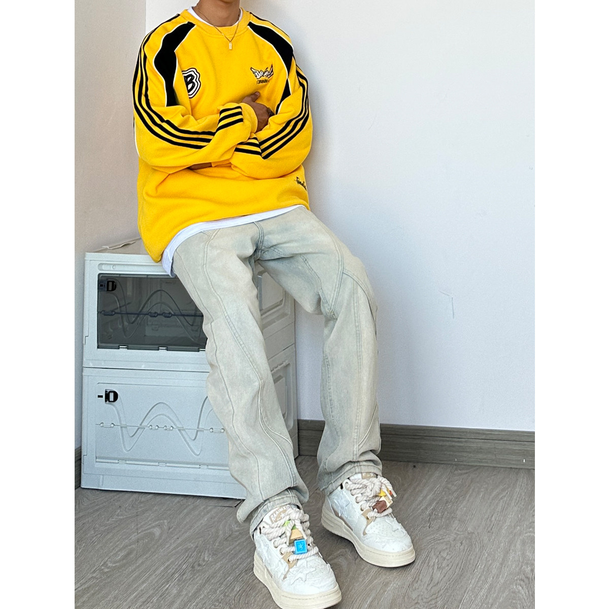 OK25*P60直播品质数据直筒牛仔裤男潮高街美式复古,男装牛仔裤,电商A007-3