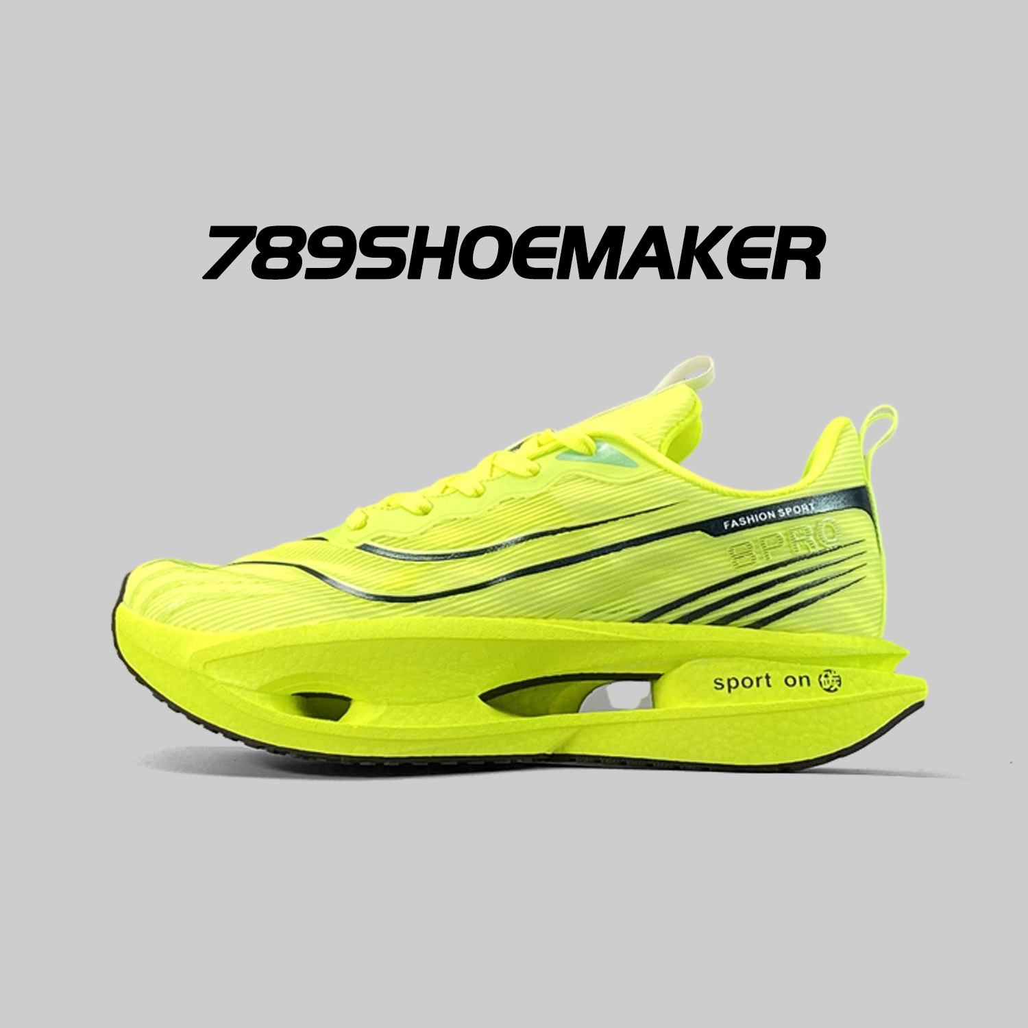 真爆碳板缓震透气专业竞速跑步鞋