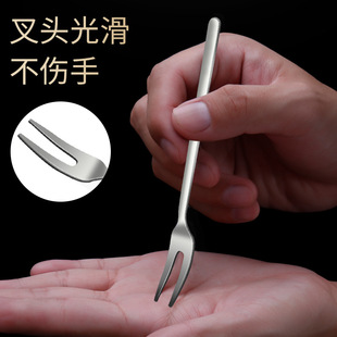 可爱沙拉甜品蛋糕小叉子家用水果签 创意04水果叉不锈钢叉子新款