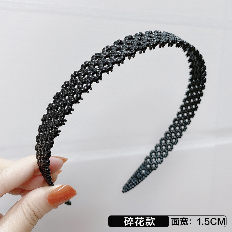 简约碎发洗脸发箍整理神器高颅顶女款2028刘海运动发捆不勒头抓夹