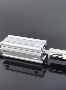 超薄款可调节行程气缸CQ2B25/32/50/80/100X10X50X90-XC8-DM外牙