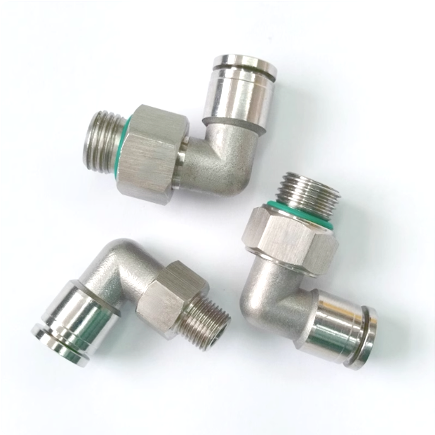 304不锈钢弯通90度直角外螺纹气动接头PLG4/6/8/1014/M5/01/03/04