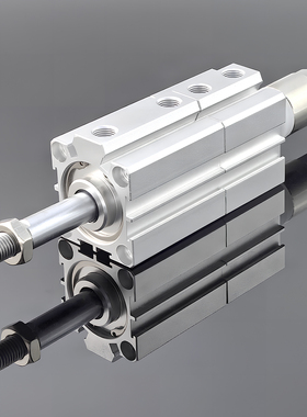 超薄型带磁气缸SDATJ20X40X63X75X25S倍力双行程多位置可调节行程