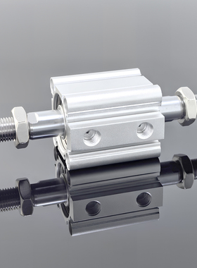 SMC款薄型气缸双出CDQ2ABW20/32/50/80/100X5X30X70X100内牙带磁