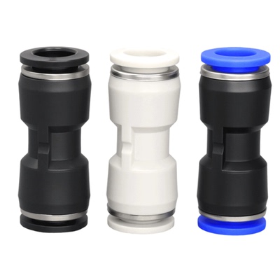 快速快插气动接头直通变径L型