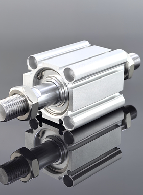 SM款薄型气缸双轴CDQ2ABW20/40/63/80/100X5X30X50X75DM带磁外牙