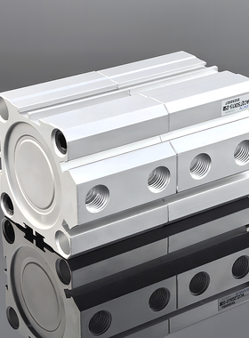 薄型气缸双行程多位置ACQT16/25/50/80/100X5X20X30X40BS带磁外牙