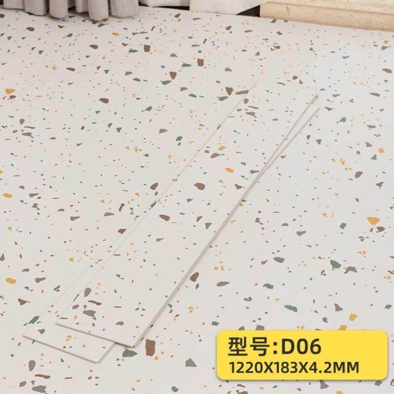 润华年spc石塑锁扣木地板家用pvc卡扣式防水耐磨翻新复合塑胶石晶