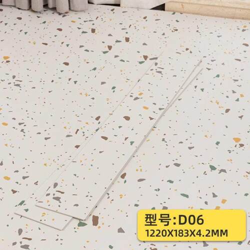 润华年spc石塑锁扣木地板家用pvc卡扣式防水耐磨翻新复合塑胶石晶