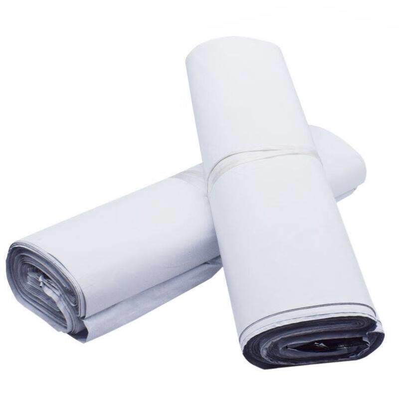 伏兴快递袋物流打包袋防水包装袋塑料袋全新料白色38*52cm100只