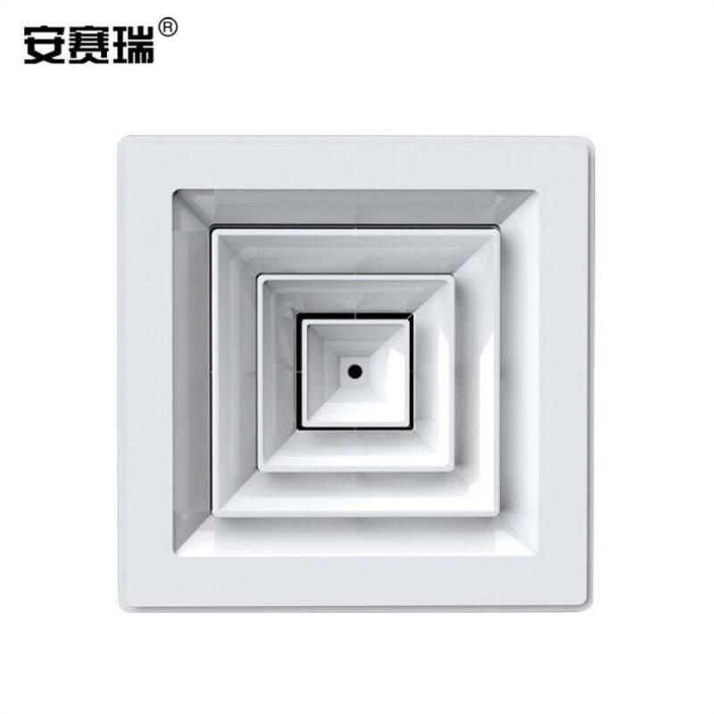 安赛瑞方形散流器面板3030cm接管10cm方形散流器出风口管