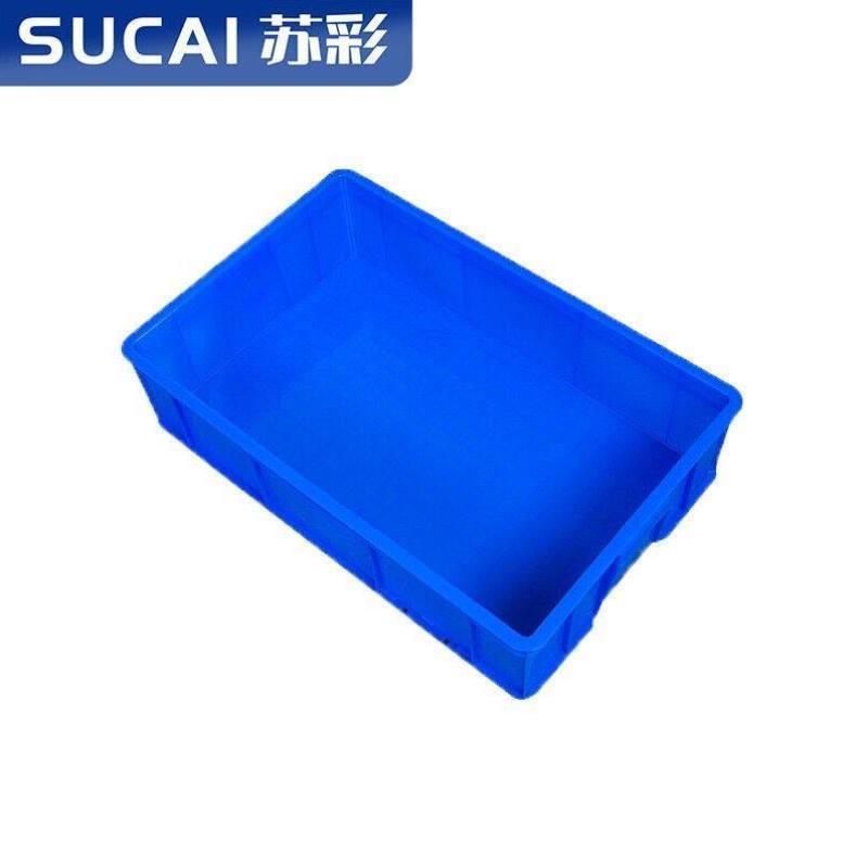 苏彩塑料盒加厚收纳箱周转箱胶框长方形中号养殖周转箱工业物流箱