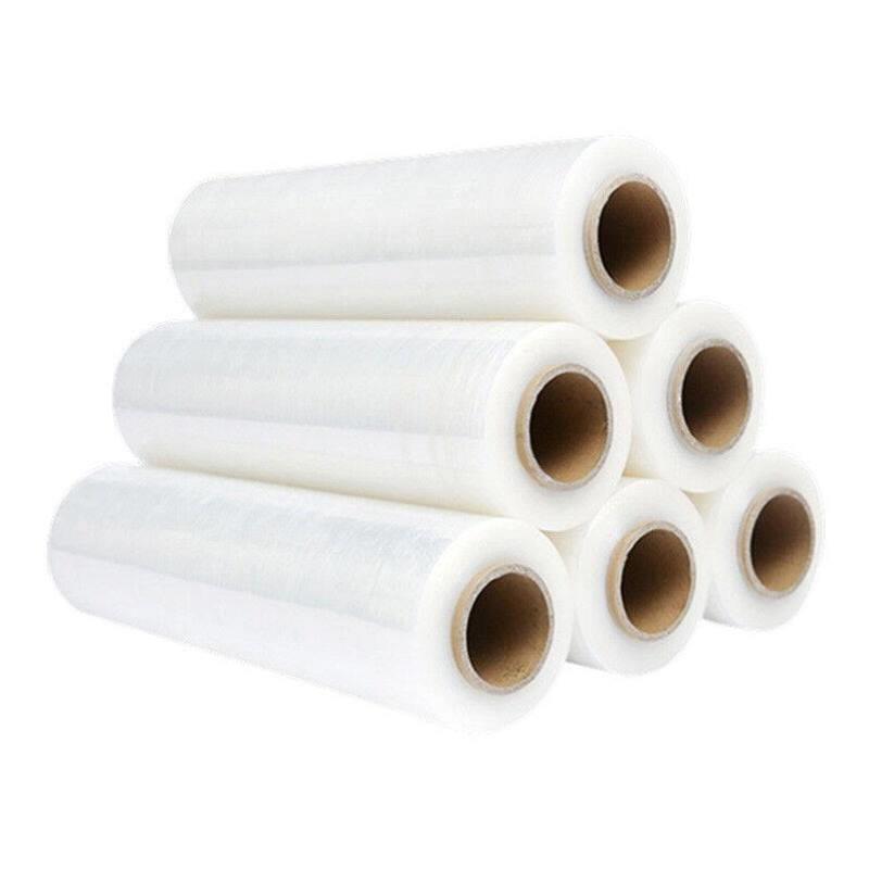 机用缠绕膜25um50cm净重15kg+纸芯管1kg工业用打包拉伸膜100