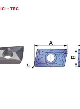 通用材质加工铣削刀片ASMT11T308PDPR-MJ-MC72510片/盒