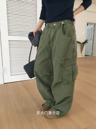 meng韩国东大门2026秋季新款时尚百搭休闲工装裤女