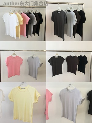 breathe韩国东大门2026春夏新款圆领纯色净版基础短袖T恤