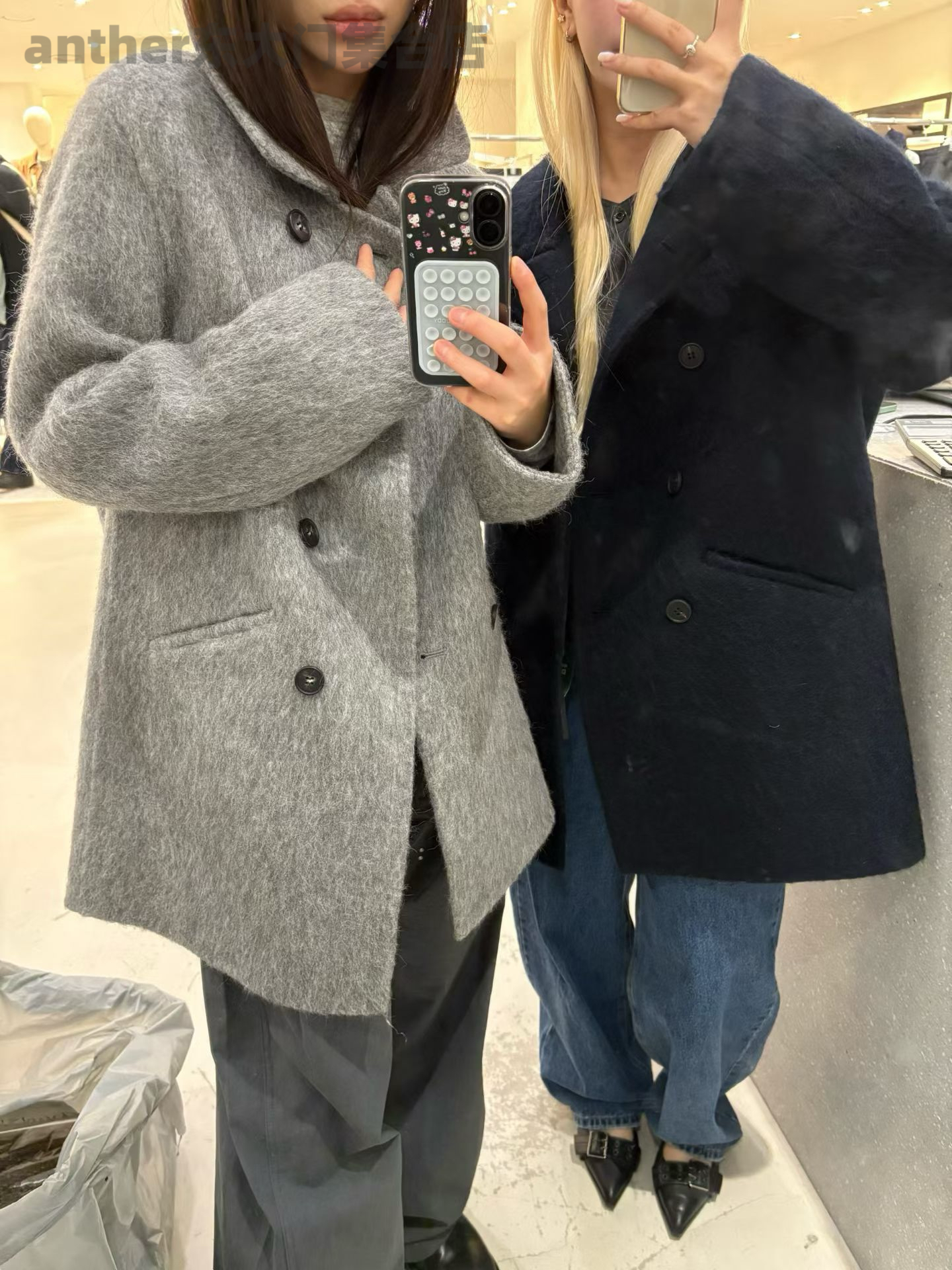 gallery韩国东大门2025秋季新款时尚百搭宽松休闲毛呢外套女