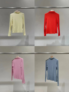 东大门statement韩国东大门2024秋女装时尚百搭高领长袖打底衫